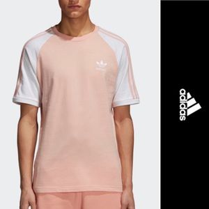 adidas 3 stripes w t-shirt dust pink adidas 3 stripes w t-shirt dust pink